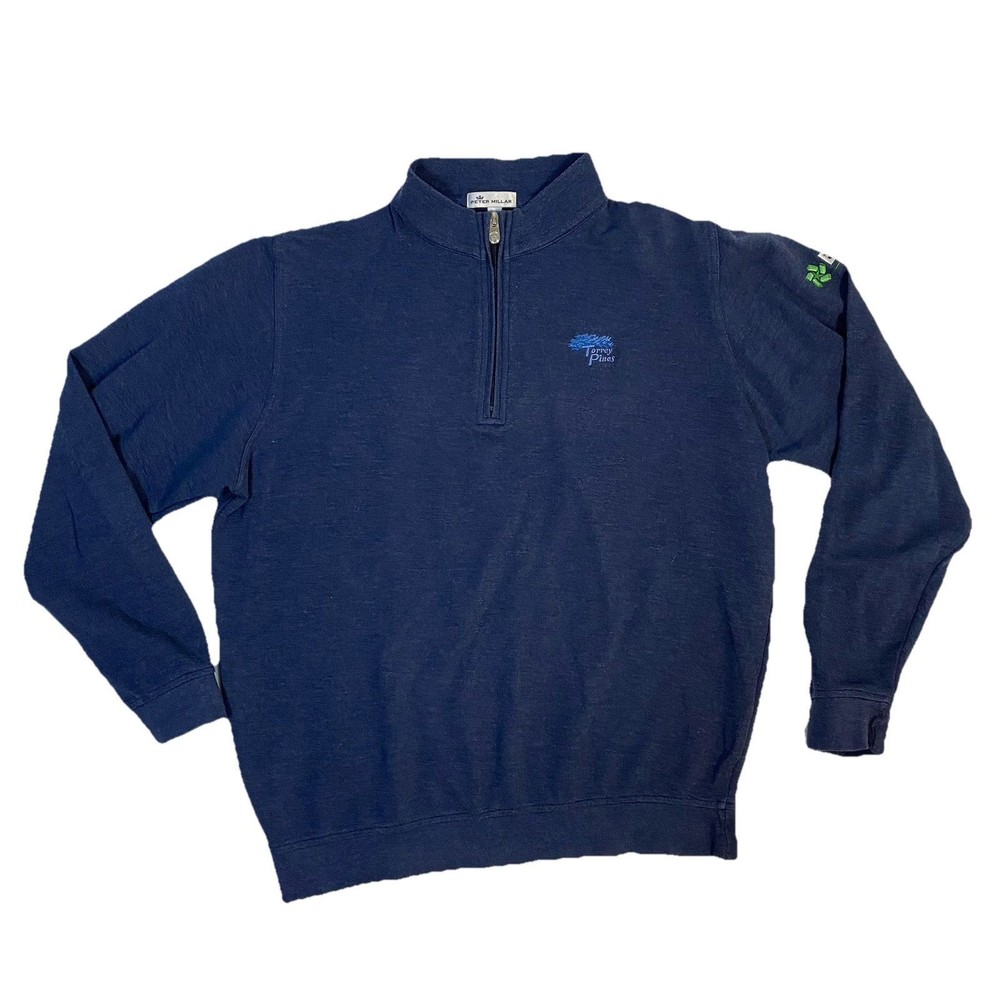Peter Millar sz L Navy Blue Sweater Torrey Pines